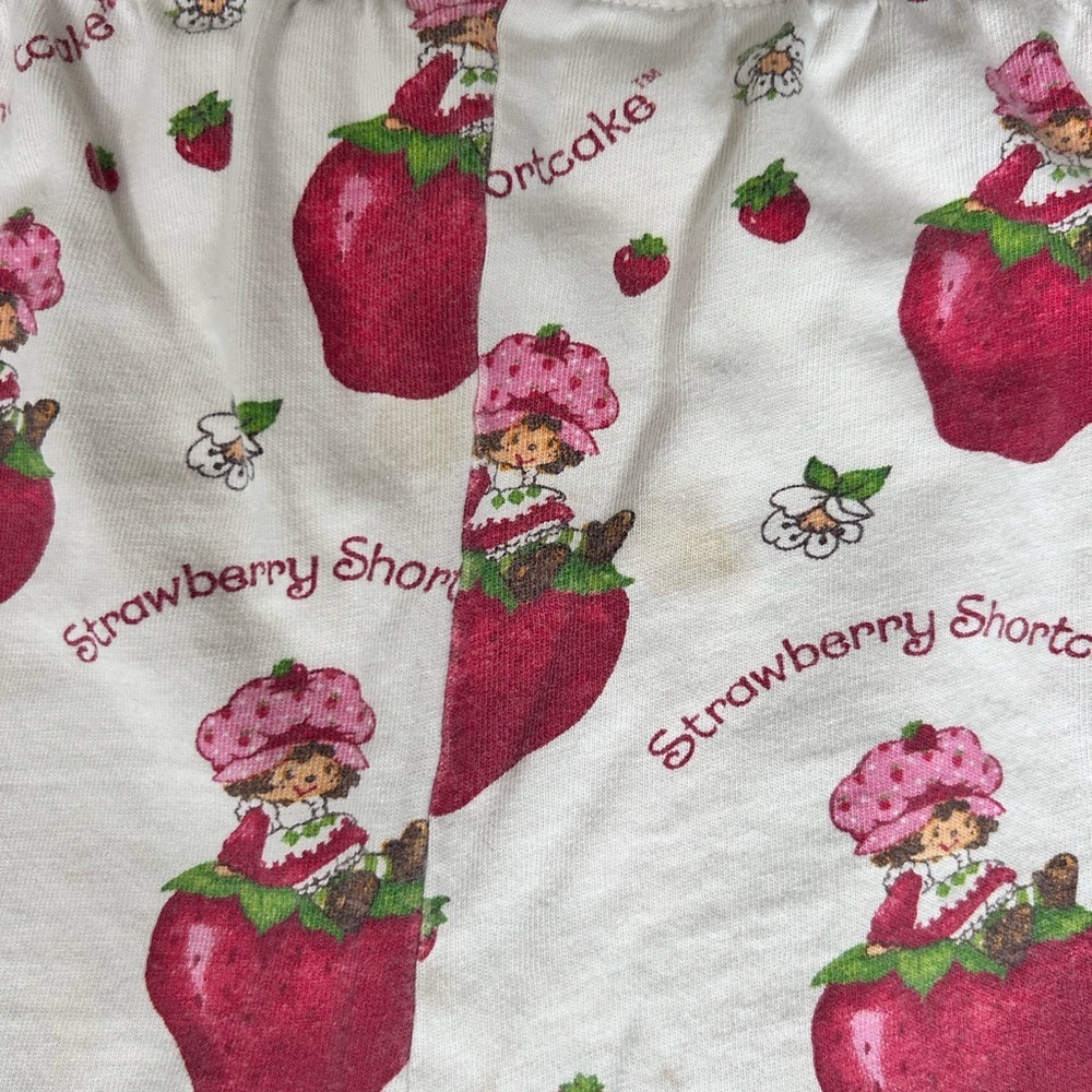 Vintage Gen X Strawberry Shortcake Pajama Pants size XS-S - Picture 9 of 9